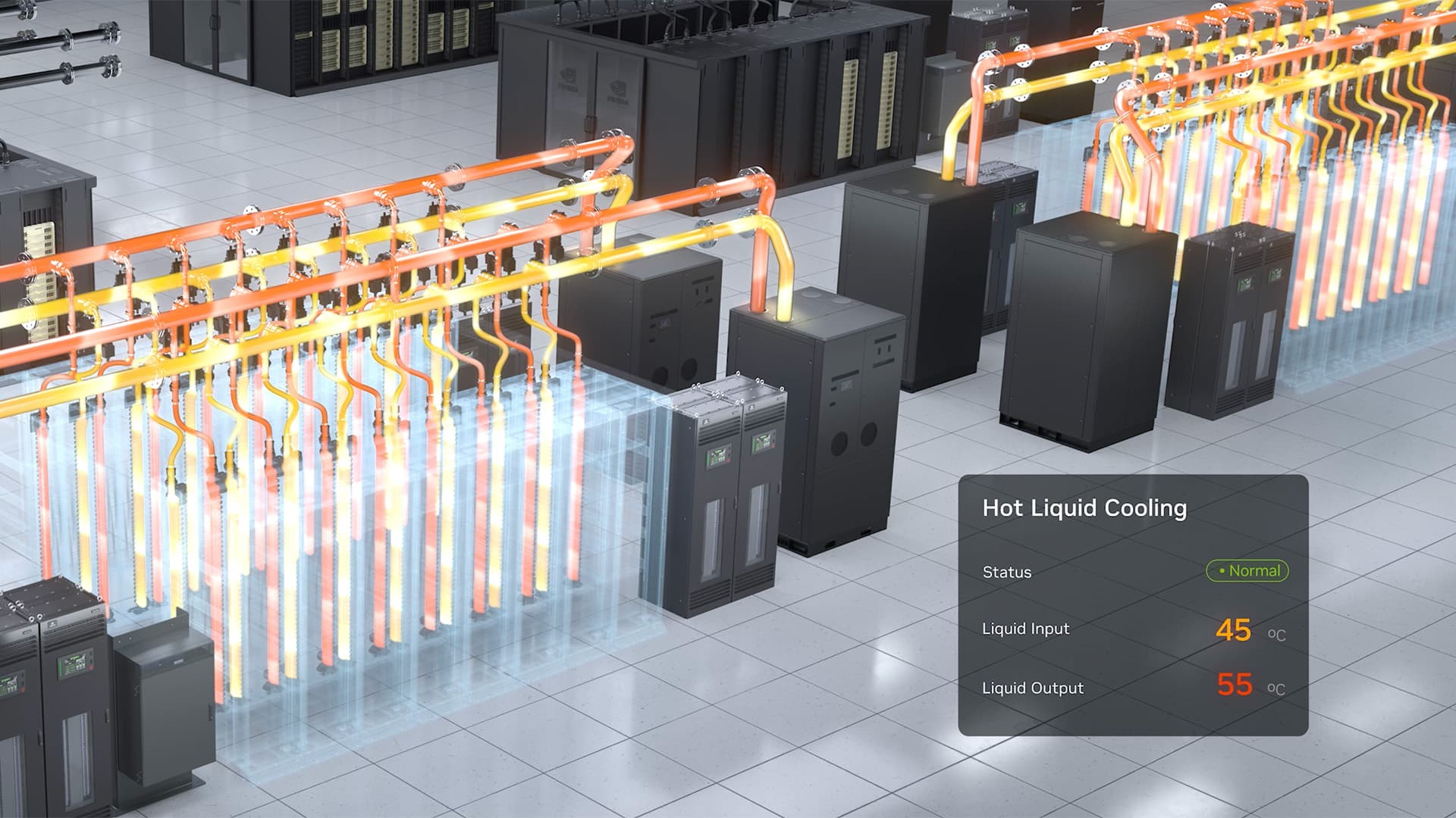 NVIDIA liquid cooling breakthrough enables 45°C data center operation