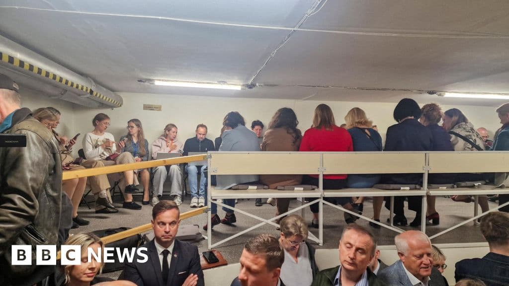 Lithuania leaders take shelter during drone air alert near Belarus border