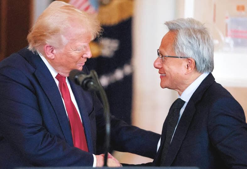Nvidia CEO joins Trump in China as AI chip export controls loom over summit